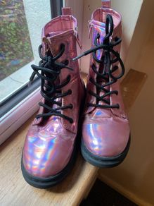 boots girl shiny pink dunnes