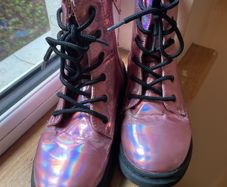 boots girl shiny pink dunnes