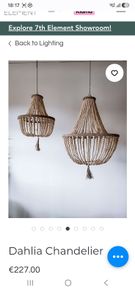 Beaded Chandlier Ceiling Light