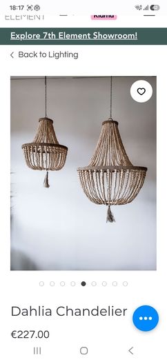 Beaded Chandlier Ceiling Light