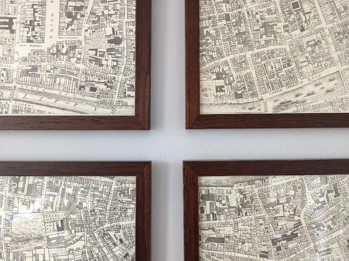 Framed reprocuction John Rocque maps
