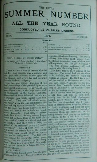 Charles Dickens. All The Year Round. Rare Error. 1862 onwards.