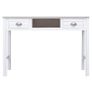 Writing Desk White 110x45x76 cm Wood Image 4