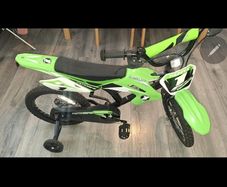 16 Inch Moto X Motocross- Style Bike Green