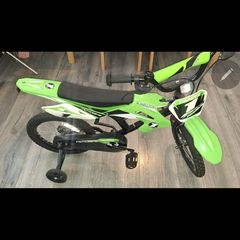 16 Inch Moto X Motocross- Style Bike Green