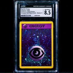 Psychic Energy CGC 8.5 NM-Mint+ Graded Energize Your Game Cycle Holo Rare Graded Pokemon Card League Promo Season 6 2002 Vintage