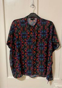 ASOS floral boxy blouse