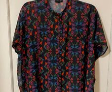ASOS floral boxy blouse