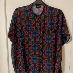 ASOS floral boxy blouse