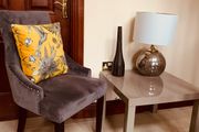 high gloss side table