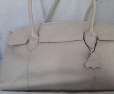 new genuine leather bag tag attached
