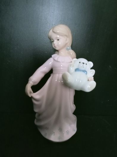 The Leonardo Collection Girl with Teddy Figurine