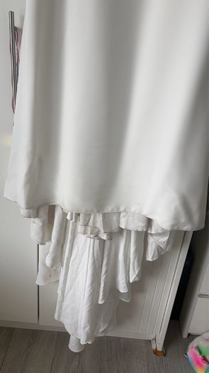 wedding dress with stains