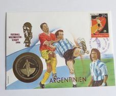 Argentina USA WORLD CUP 1994 Coin Cover Vintage