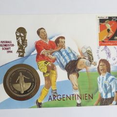 Argentina USA WORLD CUP 1994 Coin Cover Vintage
