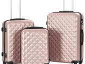 Hardcase Trolley Set 3 pcs Rose Gold ABS