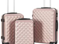 main image for ad Hardcase Trolley Set 3 pcs Rose Gold ABS