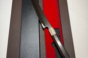 Japanese Damascus Kiritsuke Yanagiba Knife Ebony Handle Gift Box