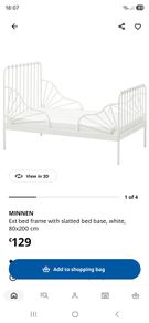 IKEA Minnen extendable bed frame