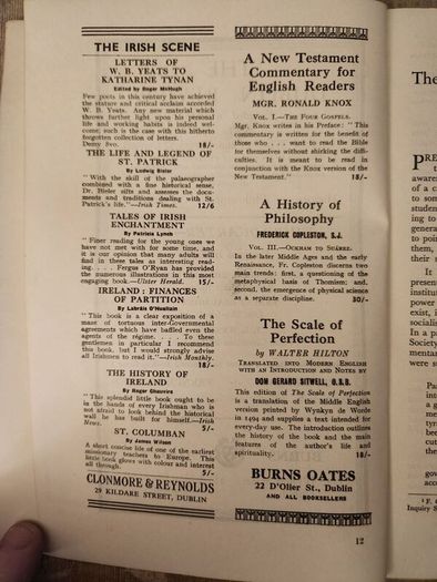 Studies. An Irish Quarterly Review Autumn 1953. Published By Talbot Press.  Paperback In Good Condition.