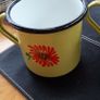 Two Beautiful Bassano Due Leoni Enameled Metal Vintage Mugs Image 8