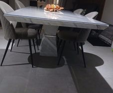 solid marble dining table