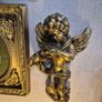 2 Vintage pair of plaster Italian wall hanging cherubs Image 5