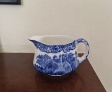 blue and white