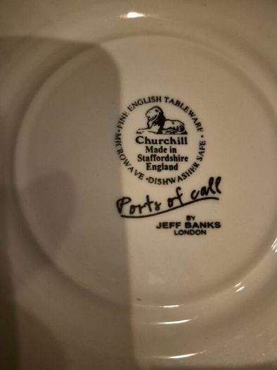 Vintage Churchill Ports of Call Plates