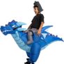 Halloween Inflatable Costume Ride An Ice Dragon Inflatable Costume Blue Unisex (FREE POSTAGE) Image 3