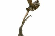 Performing Lady (51cm) - Bronze, Marble (Signed)