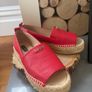 DKNY Mer Peep-Toe Espadrille Peep wedge flat shoes Image 2
