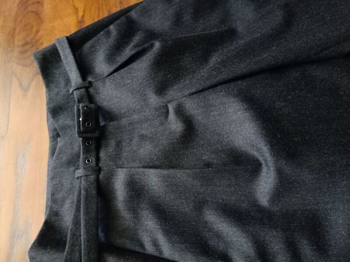 Peter O'Brien AIWear Wool Peg Leg Trousers Grey size 8