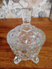 Vintage Glass Bon Bon Dish
