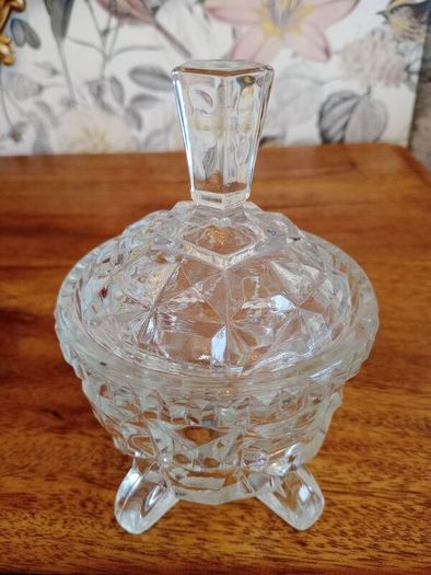 Vintage Glass Bon Bon Dish
