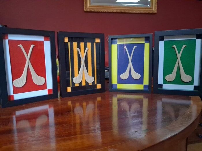 Handmade framed hurls