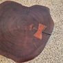 Rustic Live Edge Wood Side Table  Accent Table Image 4