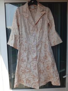vintage Rubber Ducky brocade coat dress