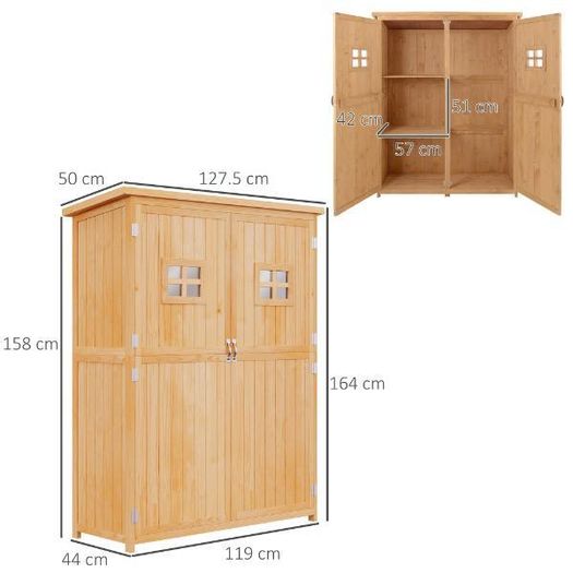 Wooden Garden Storage Shed
