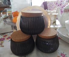 Three Glass Storage Containers
