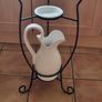 Vintage washbasin on a metal stand Image 6