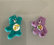 Pair of Care Bear  croc charms