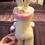 Cream Bunny with Pink headband and pink and purple bag Image 4