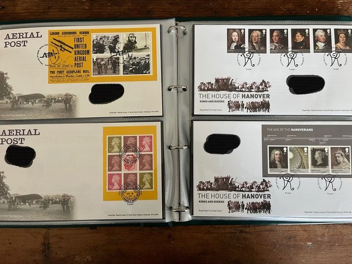Collection of  77 UK First Day Cover stamps 2010 to 2013 in album