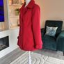 Reduced Ladies Fully Lined Red Coat from Dunnes Stores. Size UK 14 / EU 42 Image 9