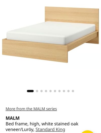 King bed Malm