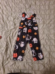 Baby halloween dungarees