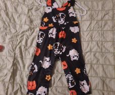 Baby halloween dungarees