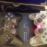 Sony PlayStation 2 console with two controllers Image 2