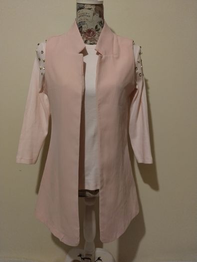 Pink Sleevelss Jacket